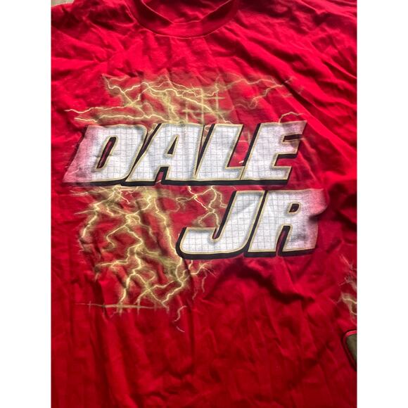 Dale Earnhardt Jr Shirt Adult Red Double Sided National Guard Nascar Sz XL - Picture 5 of 5
